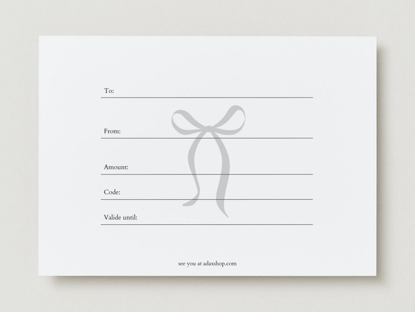 Fysisk & E - Gavekort - ADAX - 