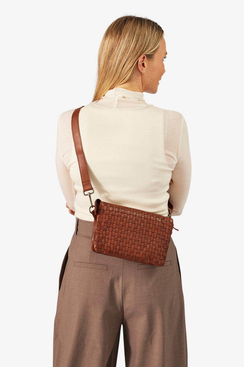 Corsico shoulder bag Astrid Cognac