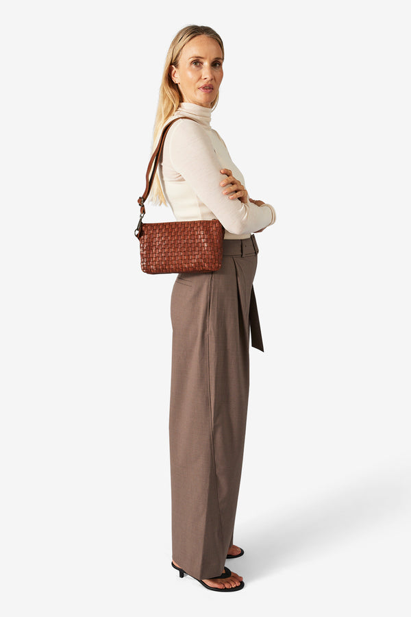 Corsico shoulder bag Astrid Cognac