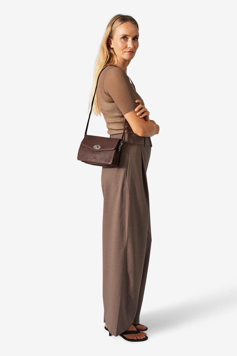 Ravenna shoulder bag Anika Dark brown