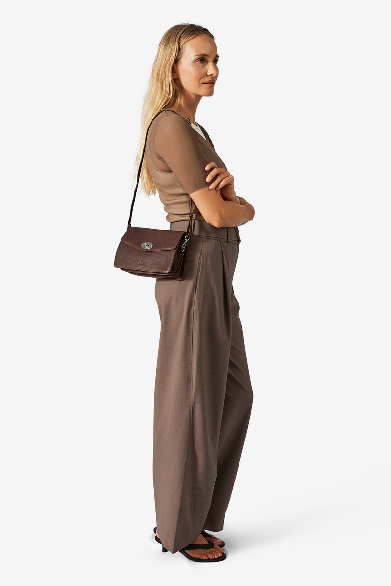 Ravenna shoulder bag Anika Dark brown