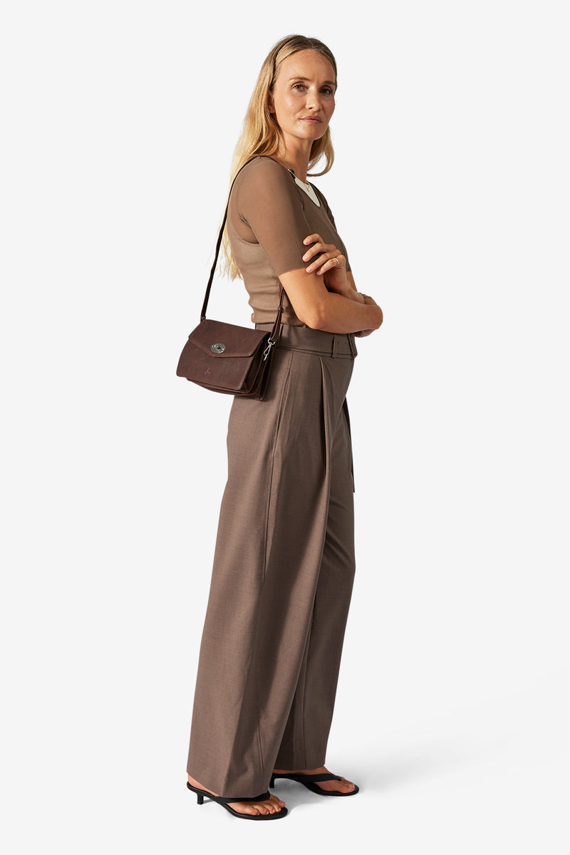 Ravenna shoulder bag Anika Dark brown