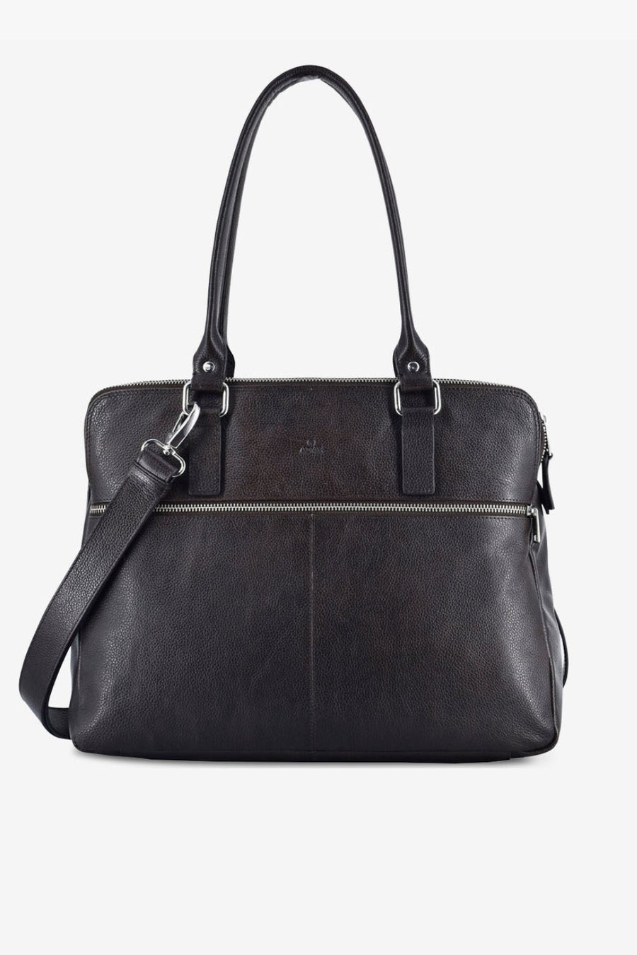 Napoli handbag Gerda 14¨ Dark brown - ADAX - Arbejdstasker