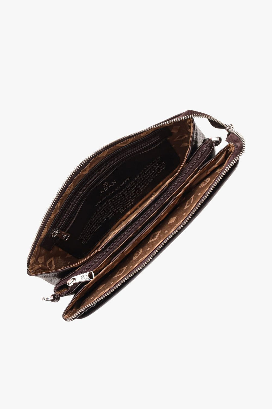 Cormorano combi clutch Jasmina Chocolate - ADAX - Clutches