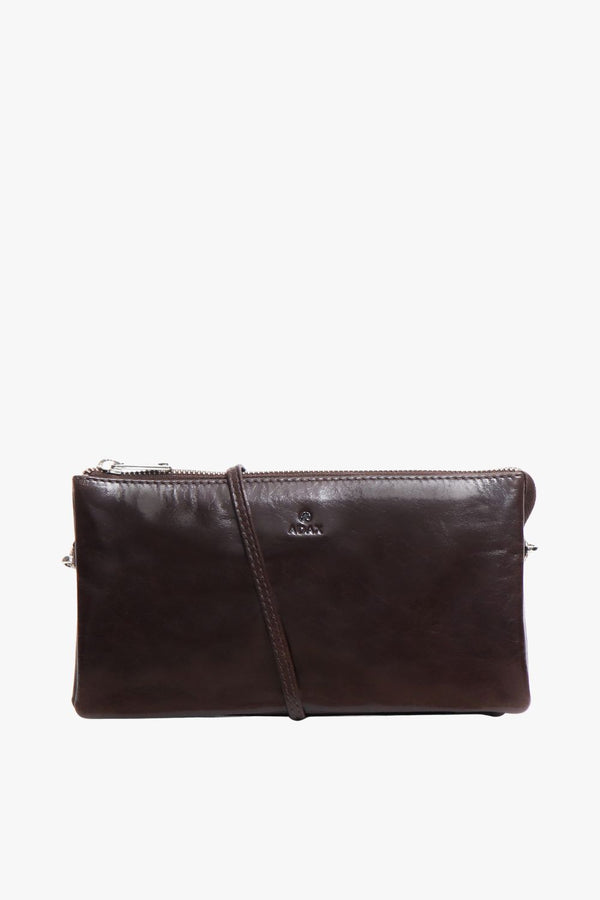 Salerno combi clutch Tine Dark brown