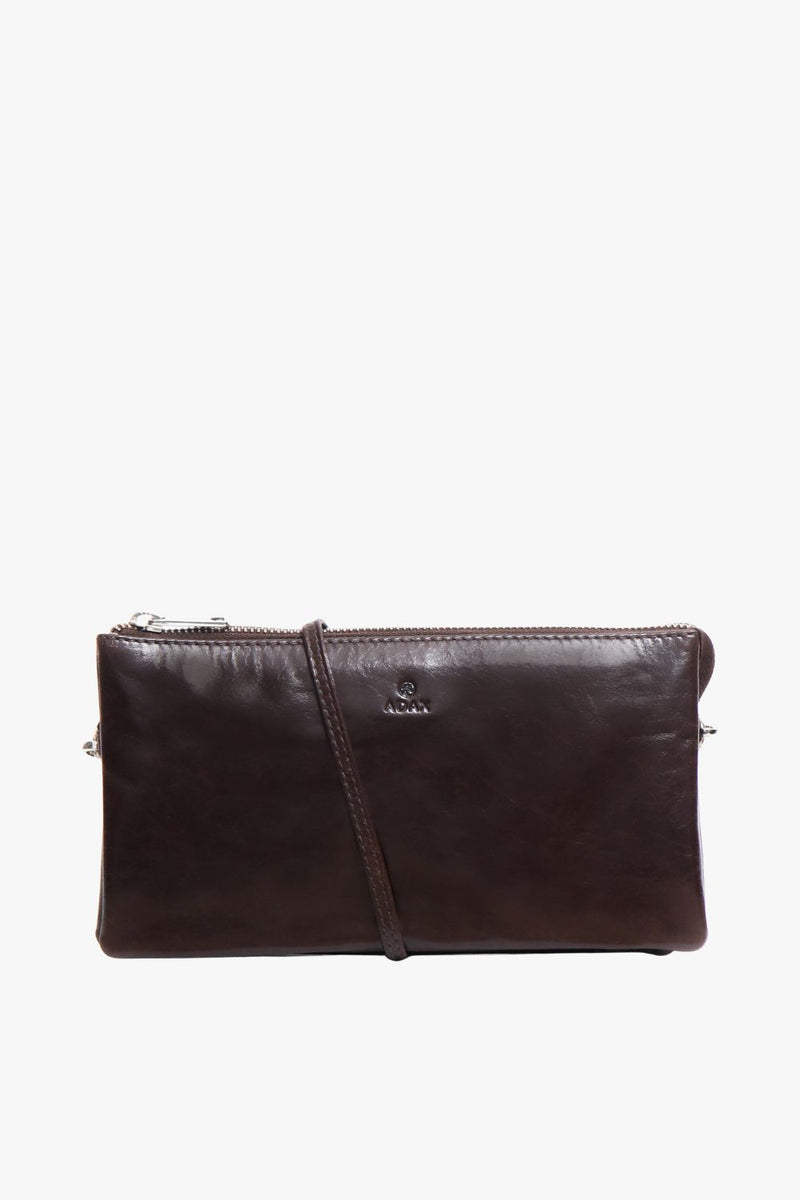 Salerno combi clutch Tine Dark brown