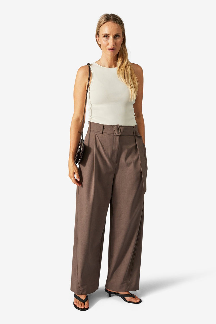 Salerno combi clutch Tine Dark brown - ADAX - Clutches