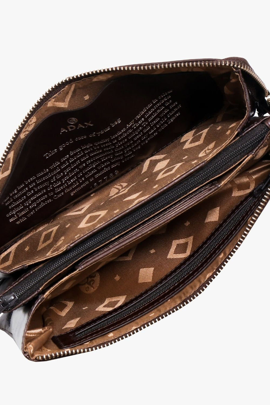 Salerno combi clutch Tine Dark brown - ADAX - Clutches