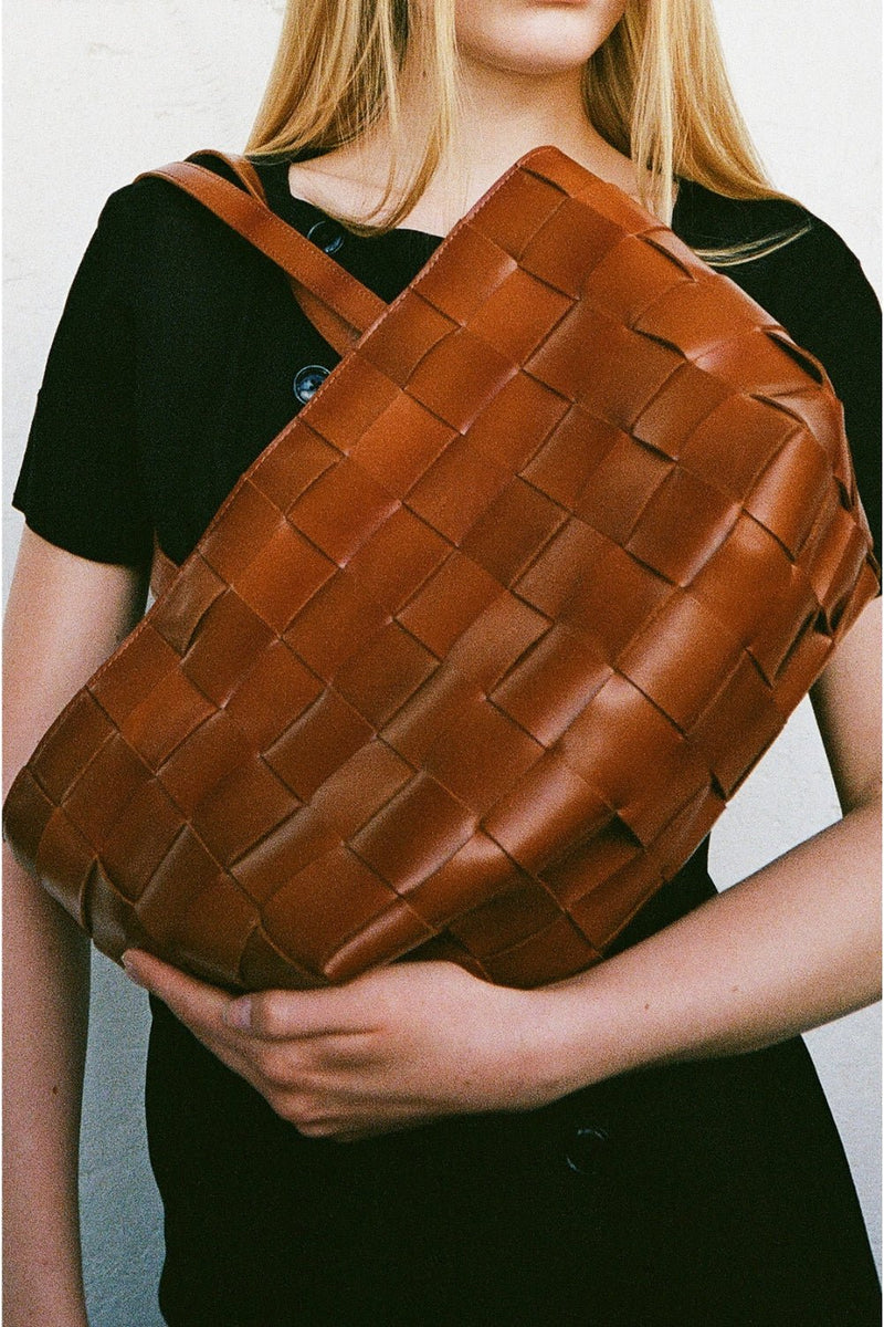 Limona shopper Meike Chestnut - ADAX - Tasker