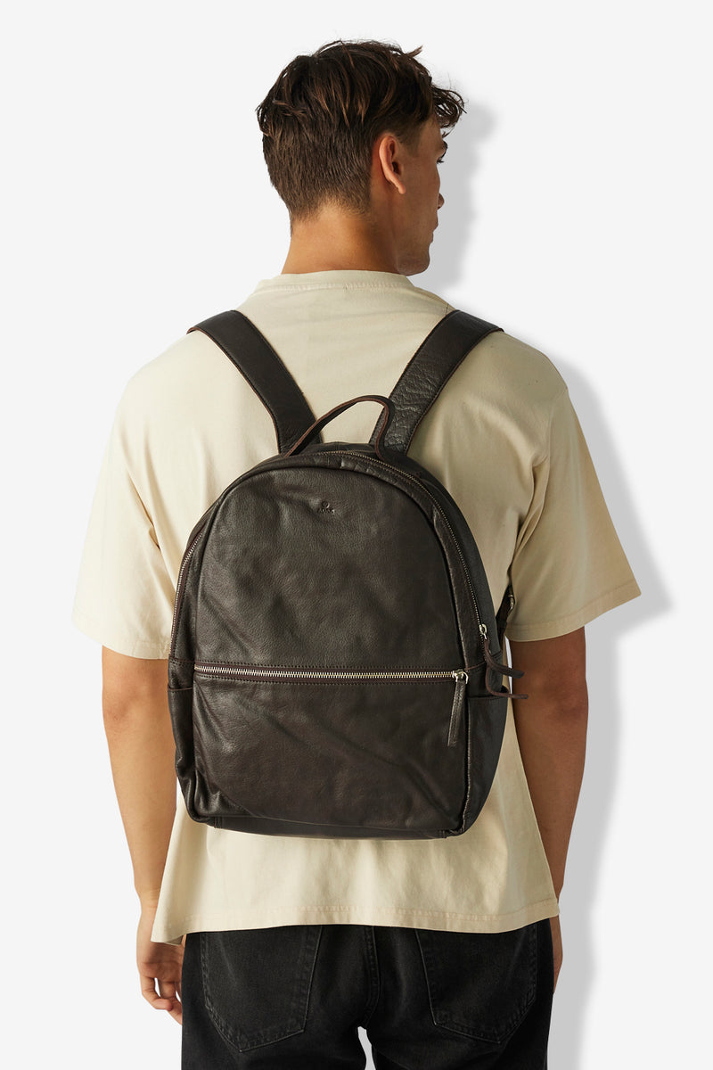 Prato backpack Calvin Dark brown