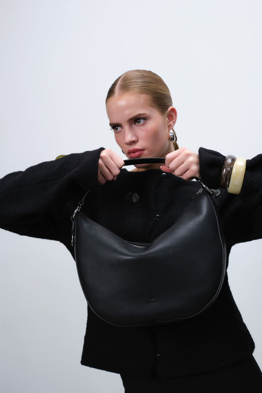 Portofino shoulder bag Lotte Black - ADAX - Skuldertasker