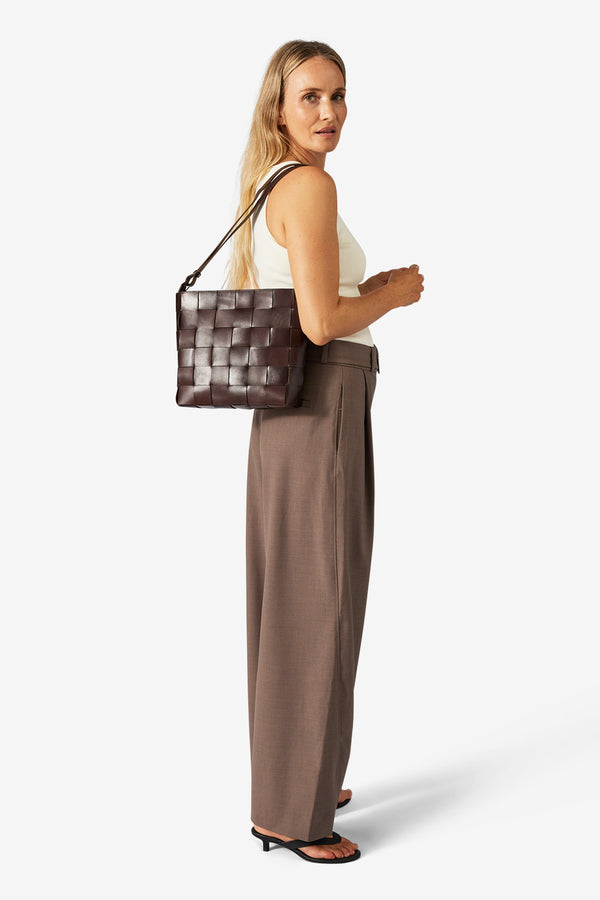 Limona shoulder bag Marthe Dark brown