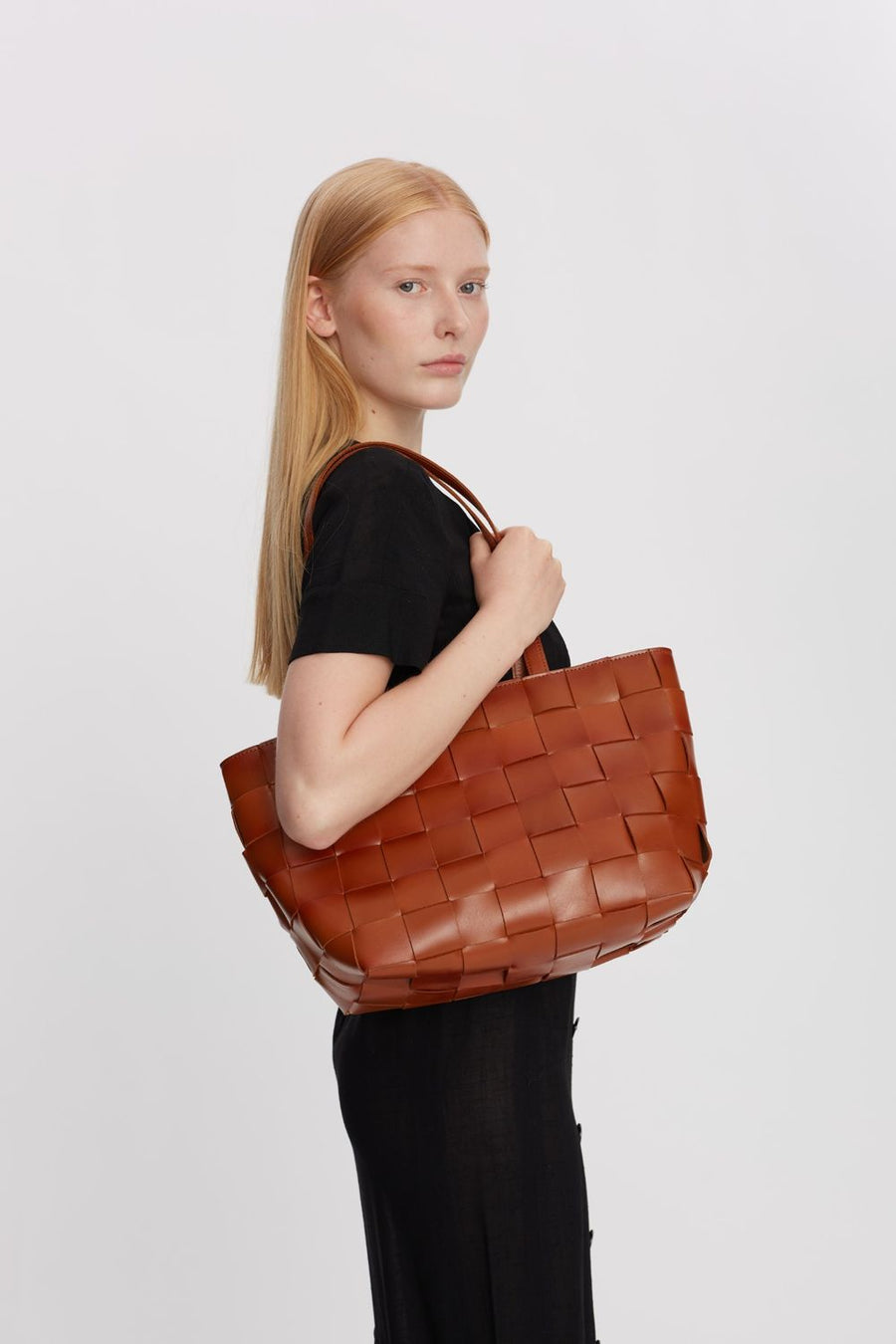 Limona shopper Meike Chestnut - ADAX - Tasker