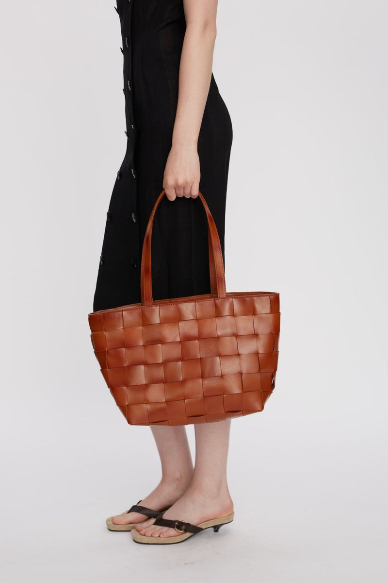Limona shopper Meike Chestnut - ADAX - Tasker