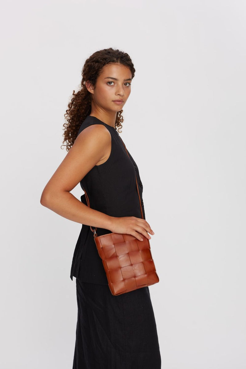Limona shoulder bag Zelda Chestnut - ADAX - Tasker