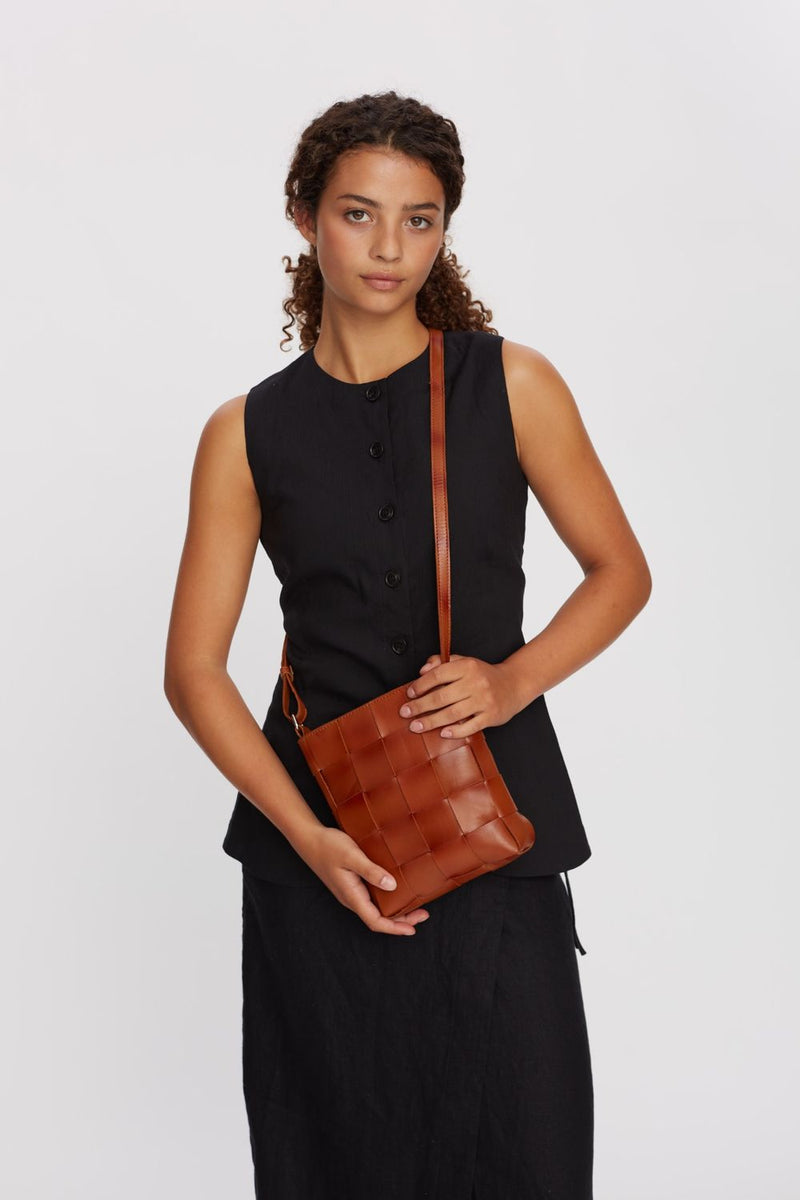 Limona shoulder bag Zelda Chestnut - ADAX - Tasker