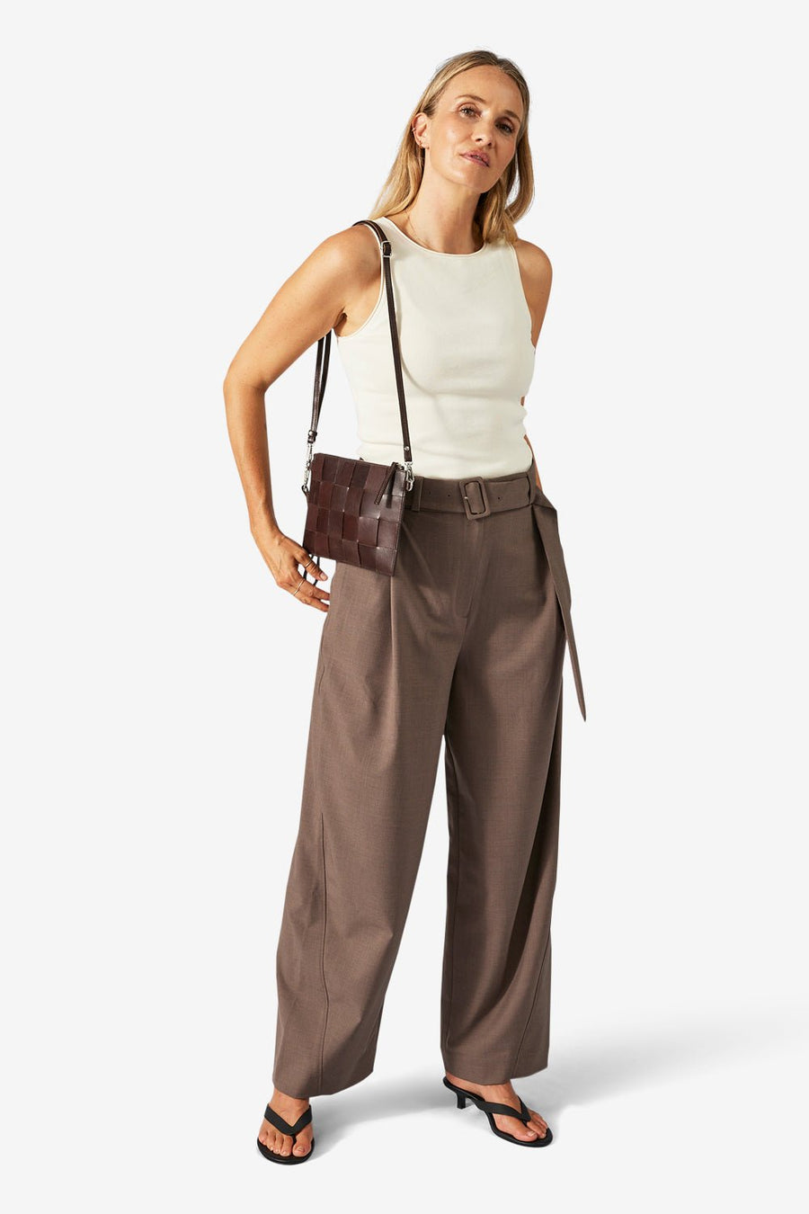 Limona combi clutch Lena Dark brown - ADAX - Clutches