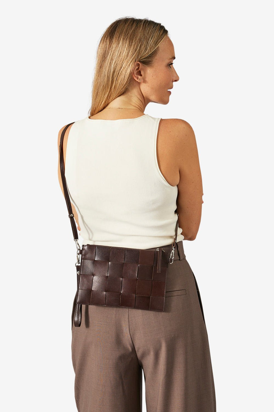 Limona combi clutch Lena Dark brown - ADAX - Clutches