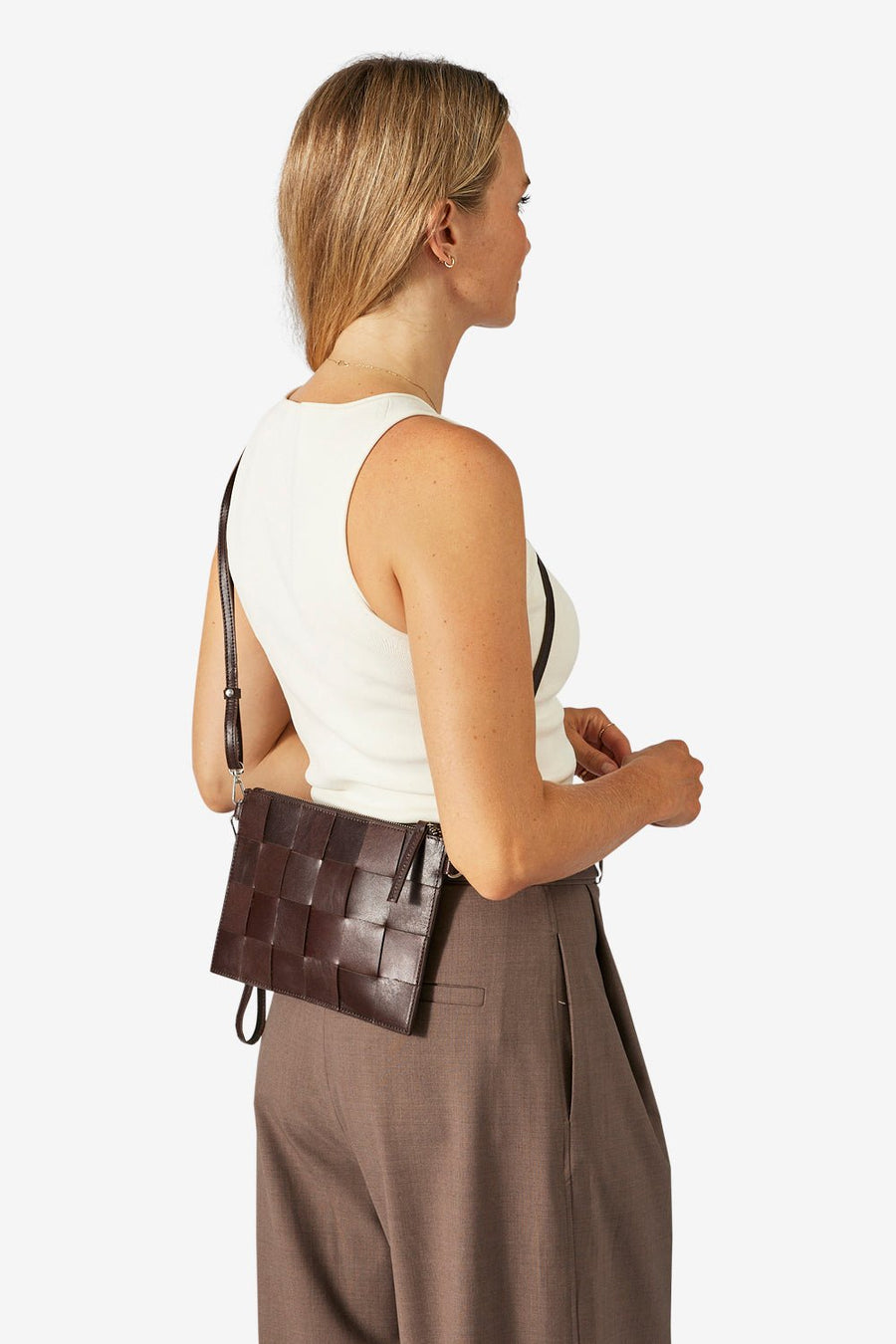 Limona combi clutch Lena Dark brown - ADAX - Clutches