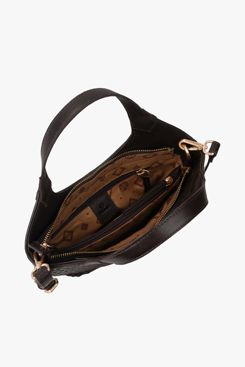 Lucca shoulder bag Lauren Dark brown