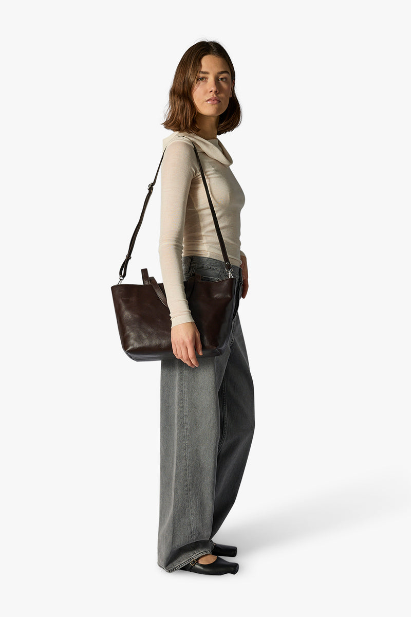 Rivoli shopper Beate Dark brown