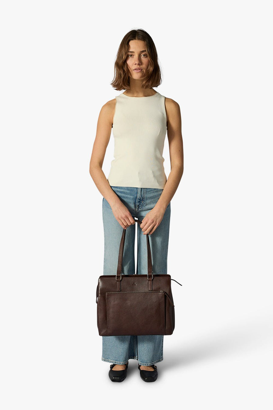 Bergamo working bag Lucca Dark brown - ADAX - Arbejdstasker