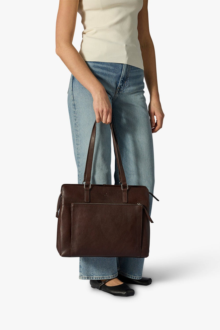 Bergamo working bag Lucca Dark brown - ADAX - Arbejdstasker