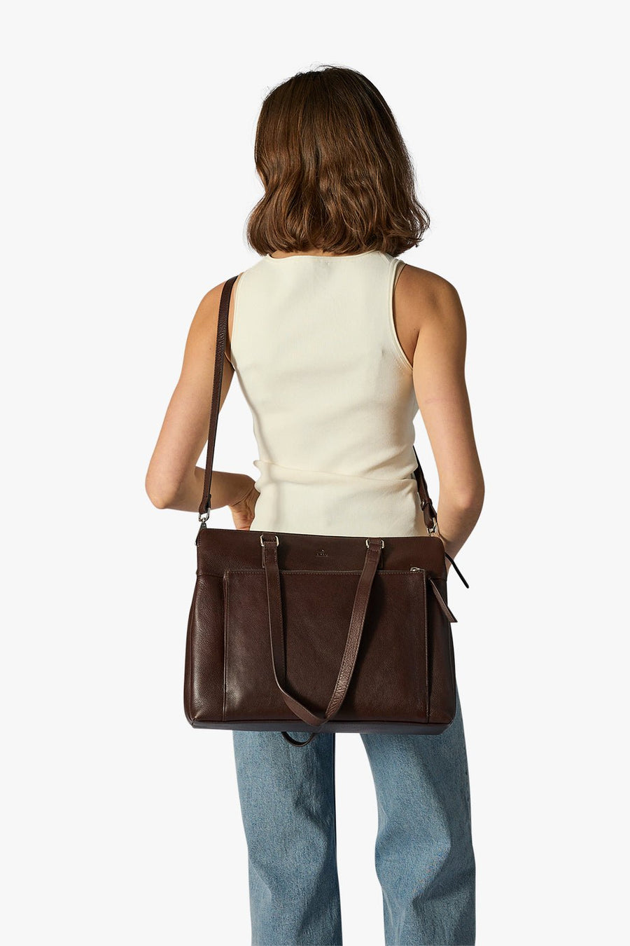 Bergamo working bag Lucca Dark brown - ADAX - Arbejdstasker