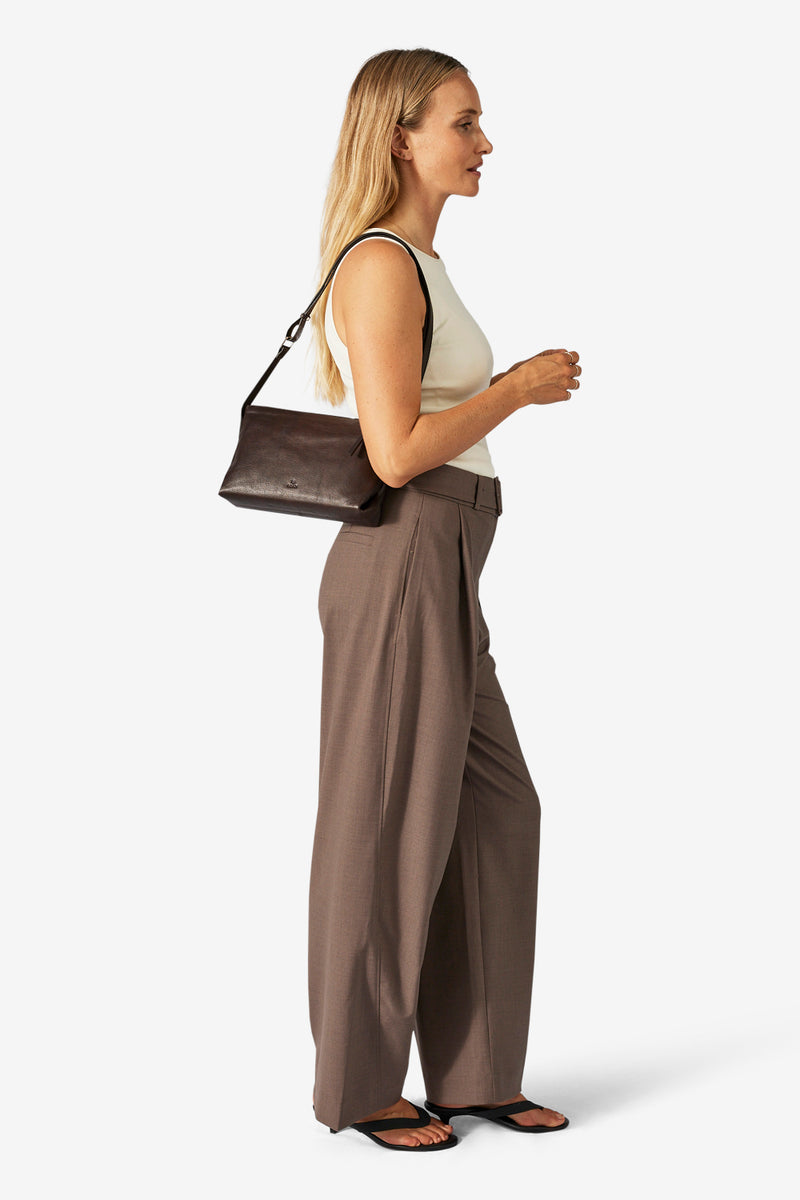 Vittoria shoulder bag Manilla Dark brown