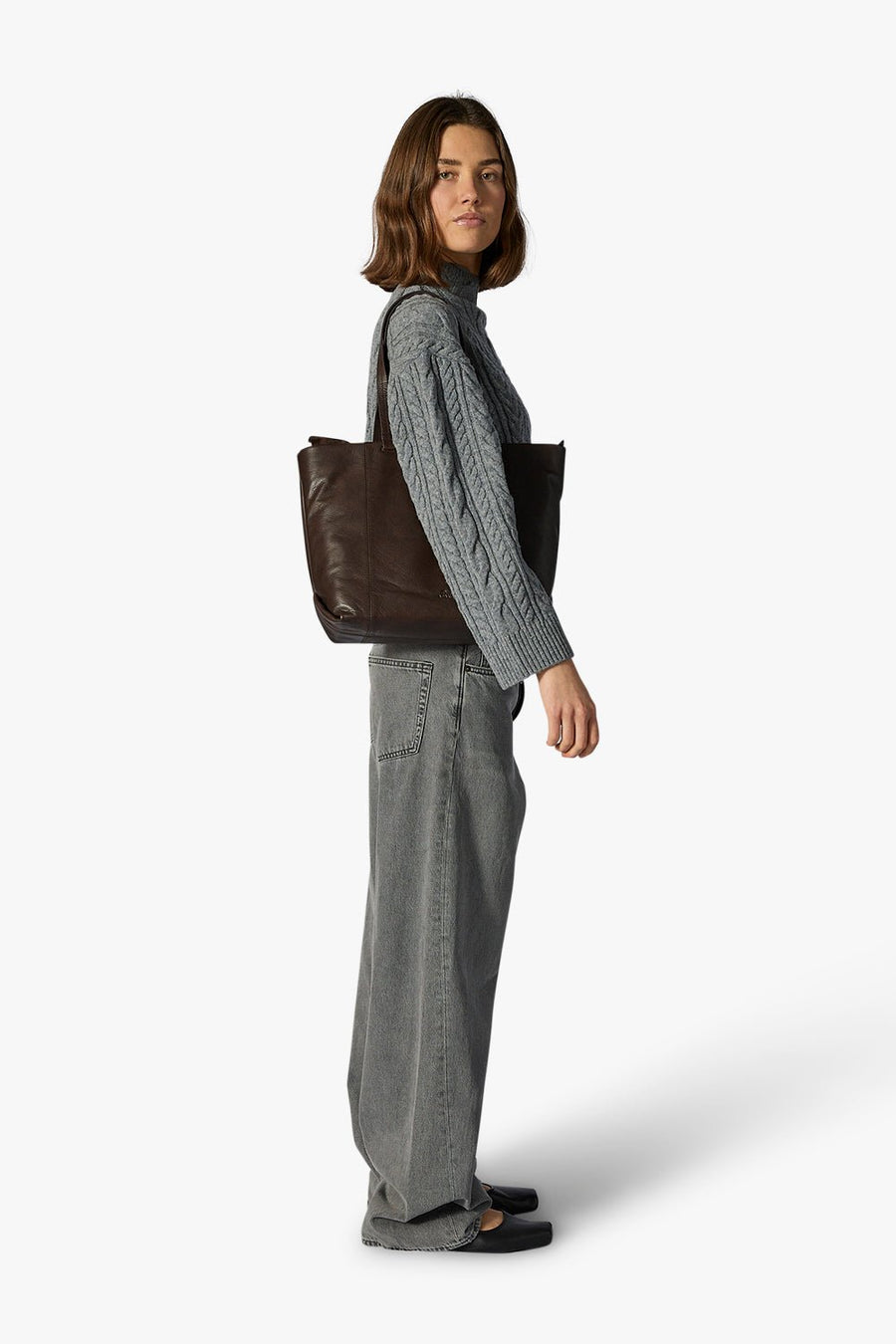 Vittoria shopper Tikki Dark brown - ADAX - Shopper