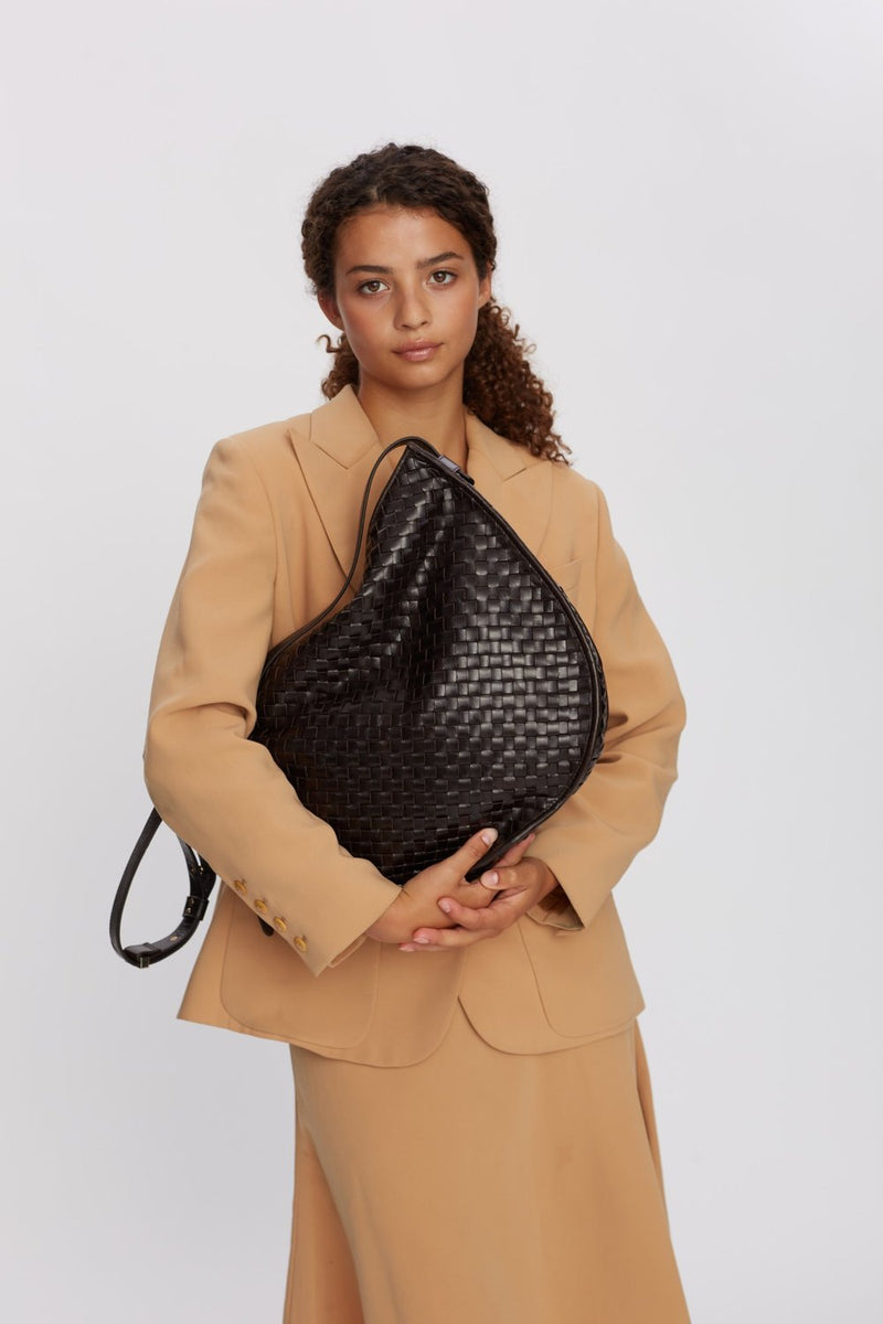 Salerno shoulder bag Norma Dark brown - ADAX - Skuldertasker