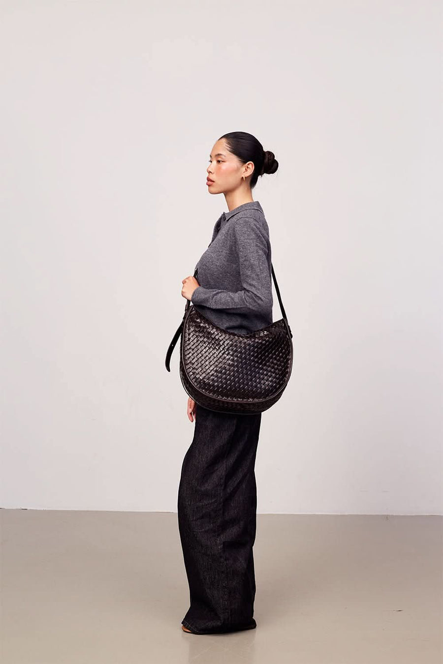 Salerno shoulder bag Norma Dark brown - ADAX - Skuldertasker