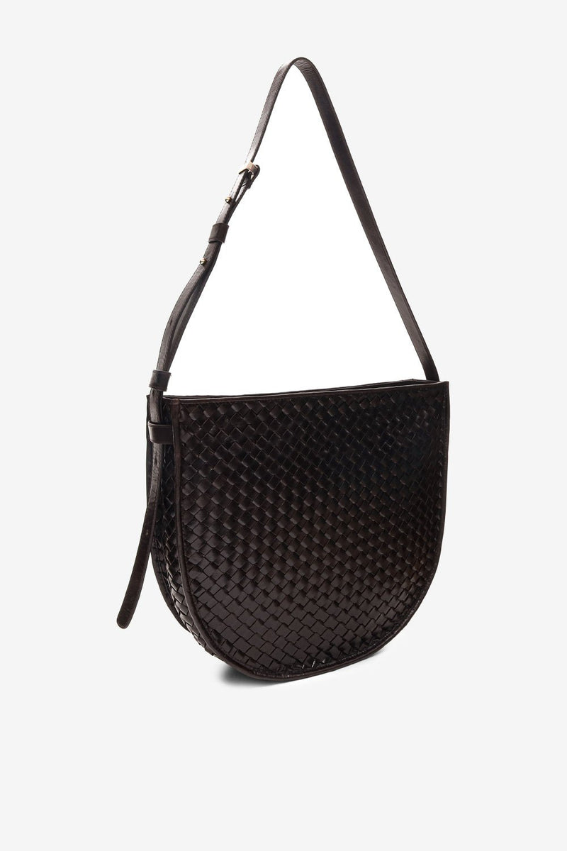 Salerno shoulder bag Norma Dark brown - ADAX - Skuldertasker