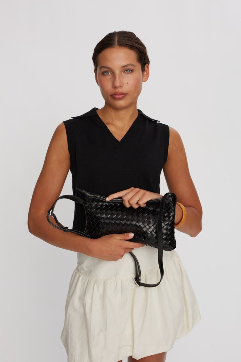 Salerno shoulder bag Barbara Black - ADAX - Crossbody