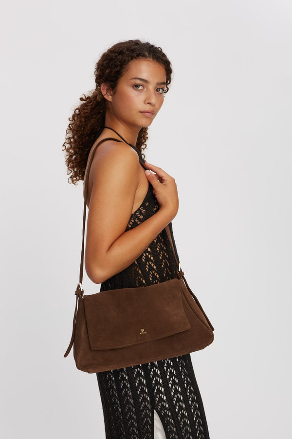 Rozzano shoulder bag Linn Chocolate - ADAX - Skuldertasker
