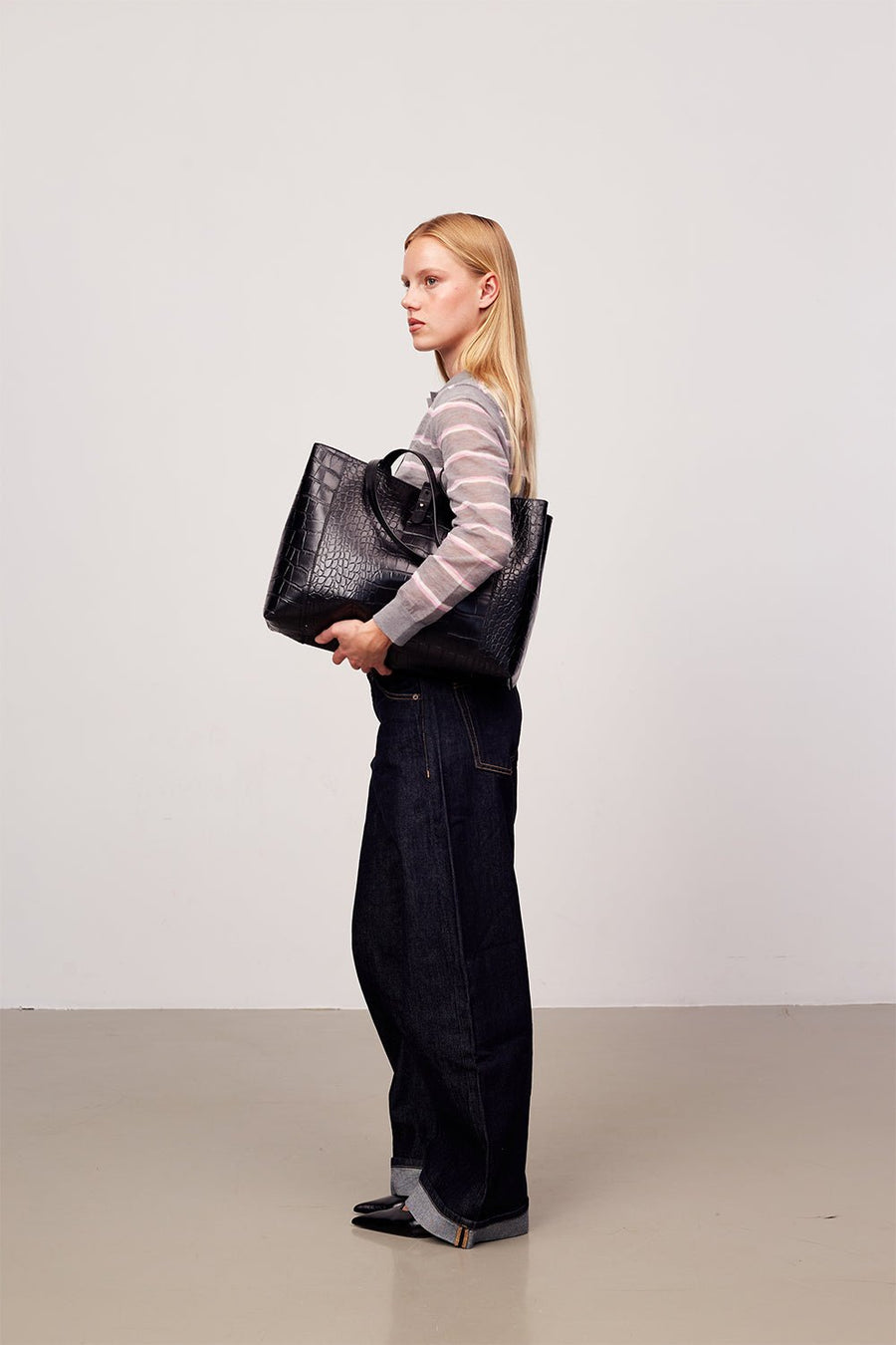 Teramo shopper Iris Black - ADAX - Shopper