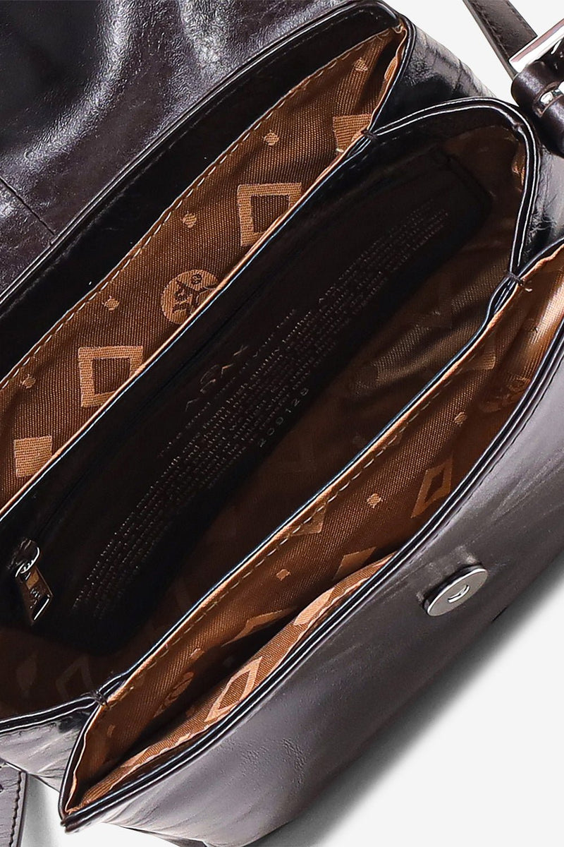 Milano shoulder bag Nia Dark brown - ADAX - Crossbody