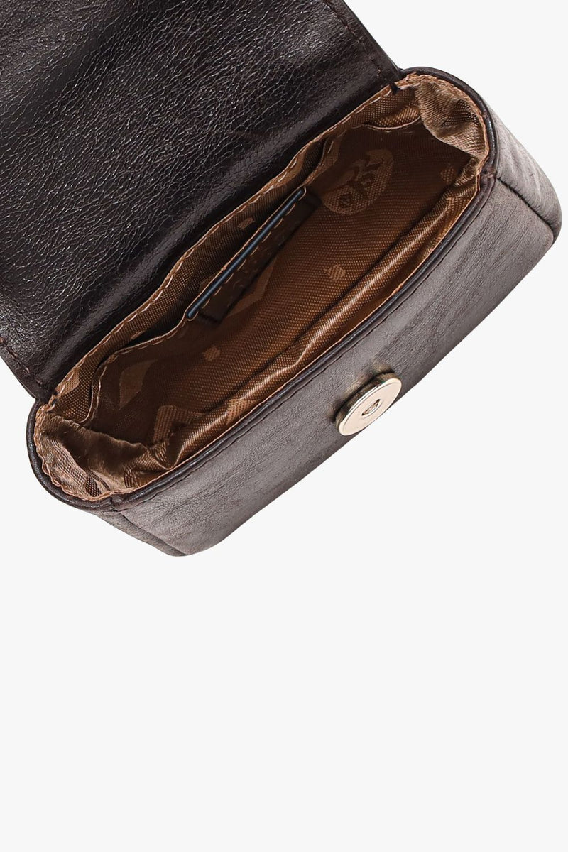 Adax mini waist bag Filipa Dark brown