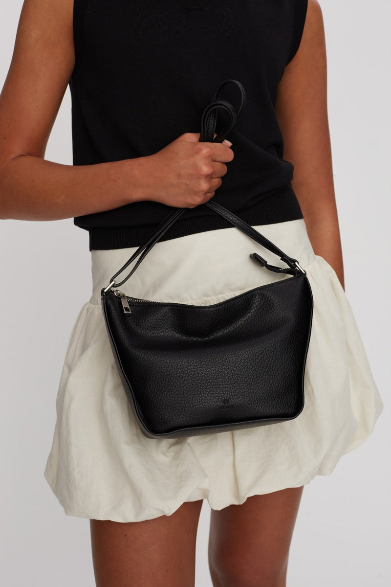 Hello I'mVegan Peace Black - ADAX - Crossbody