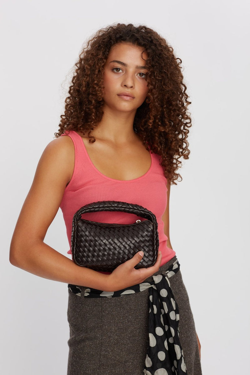 Salerno shoulder bag Madelaine Dark brown - ADAX - Håndtasker