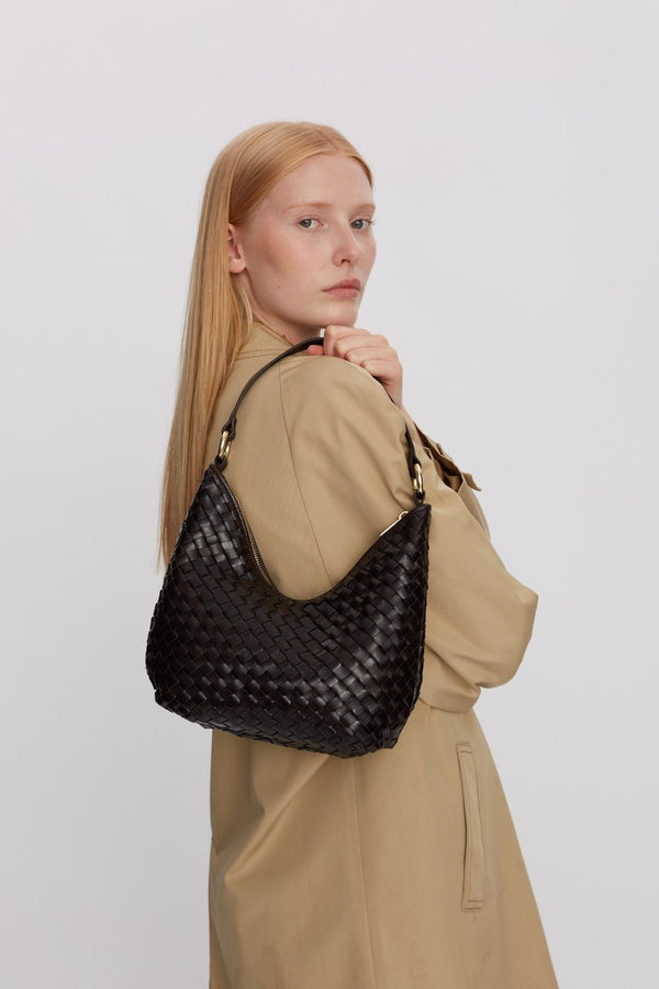 Salerno shoulder bag Mona Dark brown - ADAX - Tasker