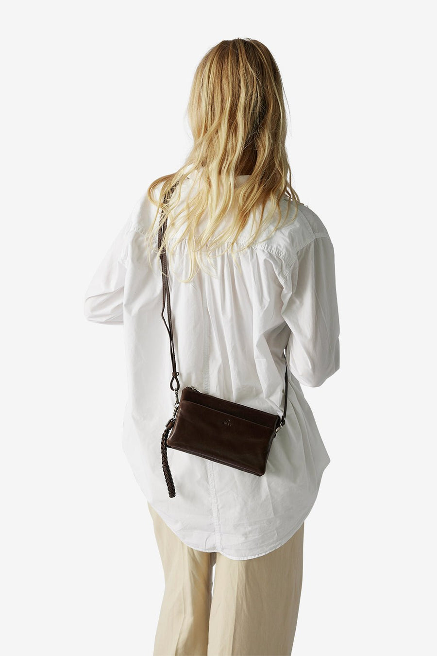 Salerno combi clutch Nellie Dark brown - ADAX - Clutches