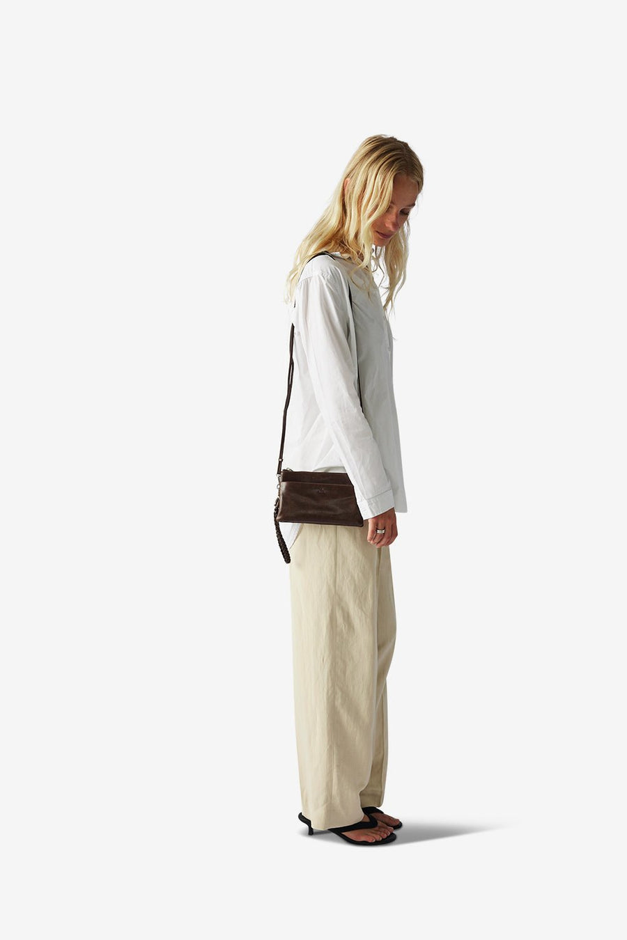 Salerno combi clutch Nellie Dark brown - ADAX - Clutches