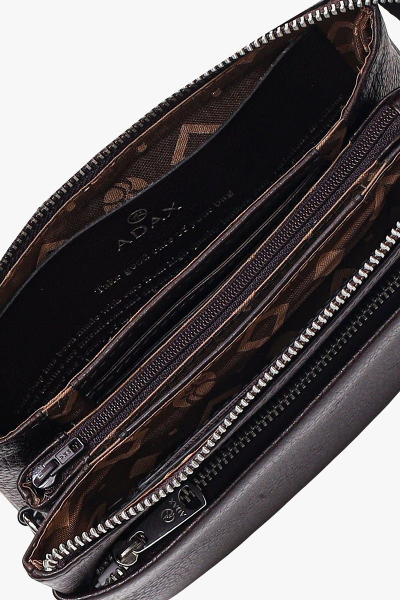 Cormorano combi clutch Nellie Chocolate - ADAX - Clutches