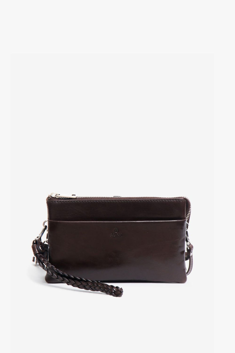 Salerno combi clutch Nellie Dark brown