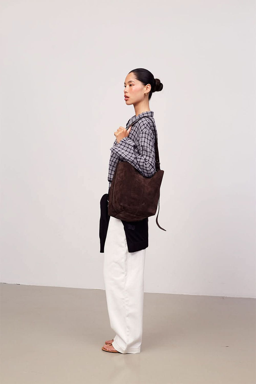 Rozzano shoulder bag Taylor Dark Brown - ADAX - Tasker