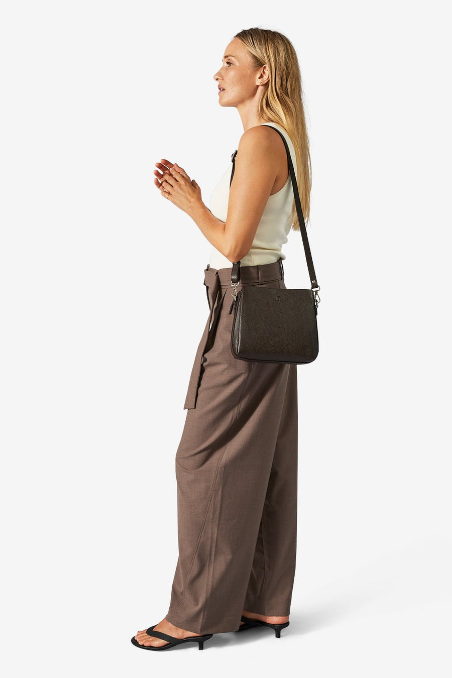 Cormorano shoulder bag Sia Dark brown - ADAX - Skuldertasker