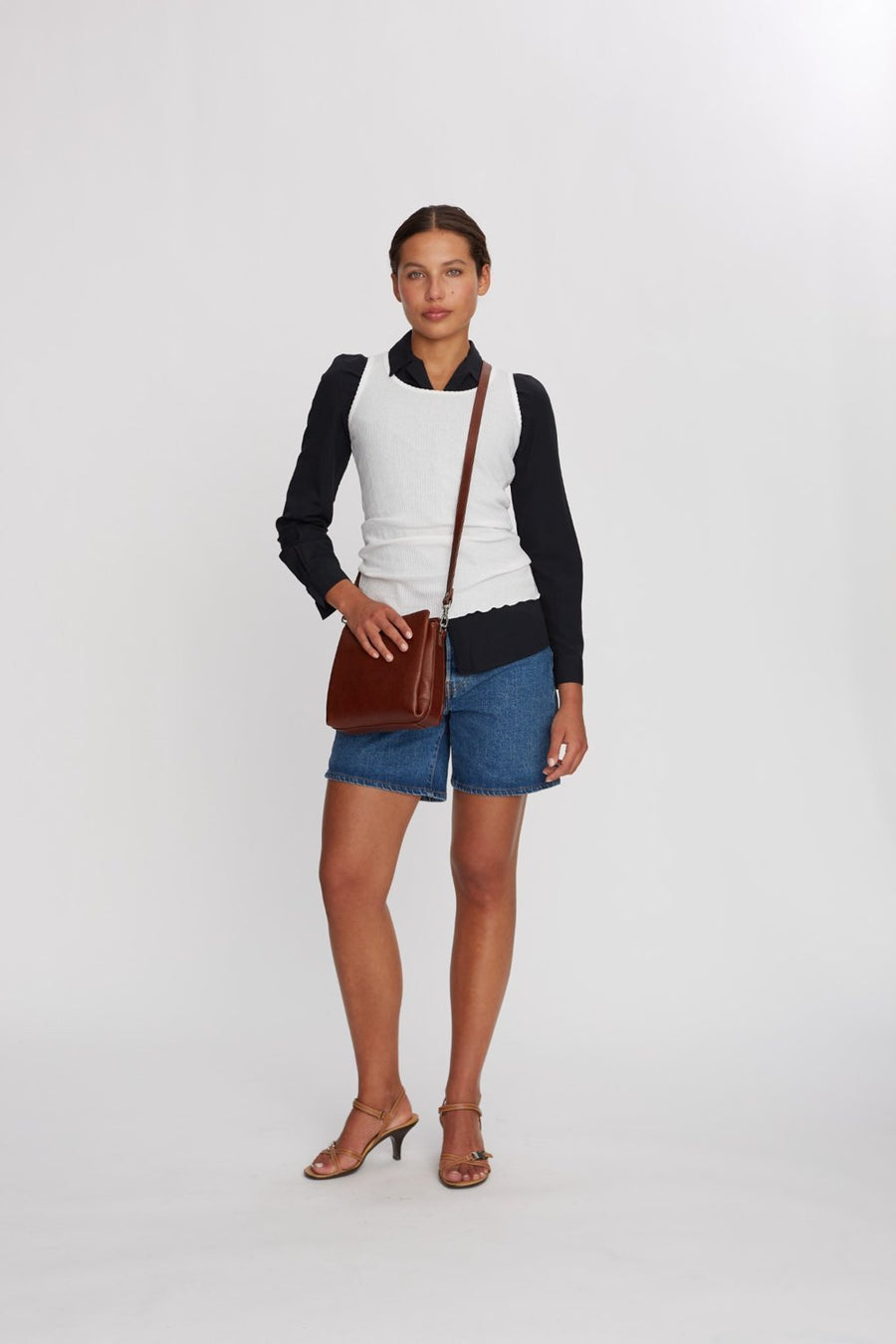 Cormorano shoulder bag Sia Walnut - ADAX - Tasker