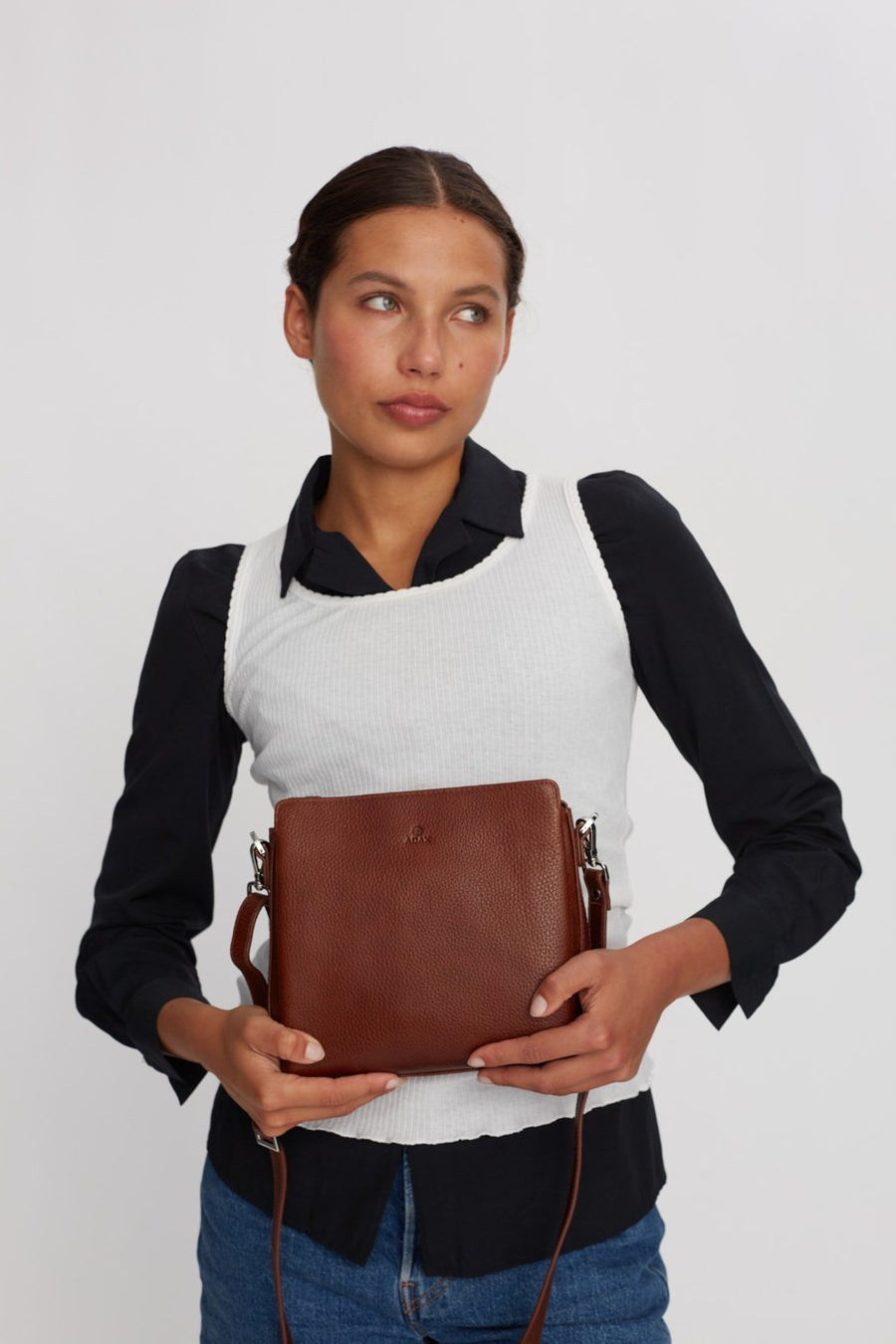 Cormorano shoulder bag Sia Walnut - ADAX - Tasker