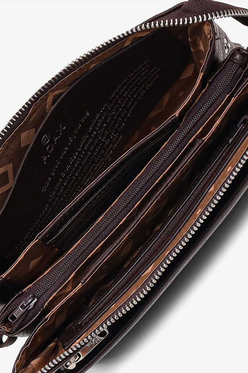 Cormorano combi clutch Silja Chocolate - ADAX - Clutches